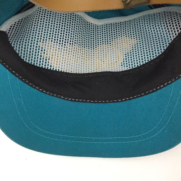 Vtg Star Ship Oceanic Hat Script Flag Logo Rope USA Golf Baseball Adjustable Cap - Picture 8 of 9